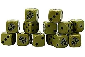 Warlord Games, US Marine Corps D6 Bolt Action (16) Dice