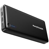 Power Banks RAVPower 26800mAh Portable Charger 3-Port 5.5A iSmart Output Portable Phone Charger Battery Pack for Mobile Phones, Tablets and More