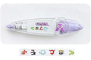 SUPERTOOL Decorative Correction Tape Pen, Cute, Vivid Design Patterns,Letter,for DIY/School/Decoration (1 Pcs)