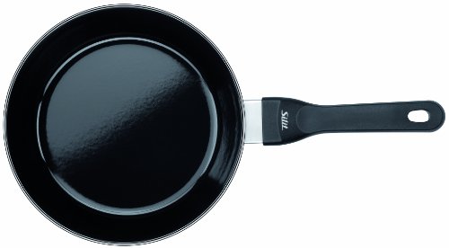 Silit Stielpfanne unbeschichtet Ø 24cm schwarz Professional Made in Germany Schüttrand Kunststoffgriff mit Flammschutz Silargan Funktionskeramik induktionsgeeignet spülmaschinengeeignet - 2