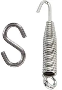 SaKrish Zula Bearing Spring 360 Rotating Swing Hook and S Hook Accessories for Hammock Porch Swings