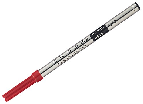 Book's Cover of Cross Recharge pour Stylobille Encre Gel Pointe Moyenne Rouge