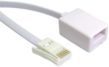 Littlebush Systems Limited 20m BT telephone extension [6P4C] cable