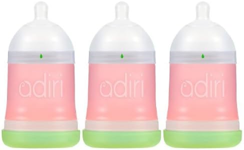 Adiri Nxgen Newborn Nurser (0-3 M) 5.5Oz (163Ml) - 3 Pack, Pink