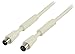Produktbild Valueline VLSP40020W15 Koaxial-Antennenkabel 120 dB Stecker Kupplung 1,50 m weiß