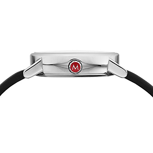 Mondaine Men's Automatic Watch with White Dial Analogue Display and Black Leather Strap