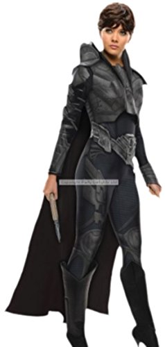 Preisvergleich Produktbild erdbeerloft - Damen Karnevalskomplettkostüm Super-Heldin Jumpsuit , M, Schwarz