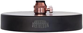 Nostalgia Lights Steel Ceiling Rose with Mount and Cable Grip, Matte Black/Copper