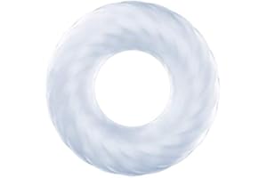 Roo-16HAO Bague Simple Anneau de Verrouillage en Silicone Souple pour Les Hommes réutilisables Formation de Charme Masculin débutant (Blanc) -140