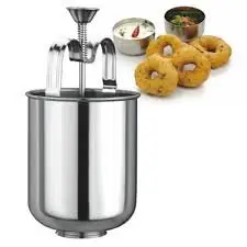 Dhyani Stainless Steel MEDUVADA Maker for Perfectly Shaped & Crispy Medu Vada, Hygienic Without Any Hassle.