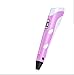 Produktbild 4 Farb-3D-Stift Für Kinder Und Erwachsene, 3D-Druck Zeichnung Drucker Stift Für Kunsthandwerk DIY, Kinder Malen Spielzeug Für Geschenk: Rosa, Gelb, Blau, Lila,Pink