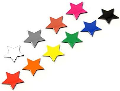 Magnetic Shapes - Stars - Red - 5x5cm - Pack of 10