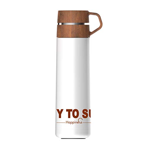 Preisvergleich Produktbild 304 Edelstahl Mode Isolierflasche 500 ml Kapazität Isolierung Wasserflasche Reise Kaffeetasse Tragbare Thermocup