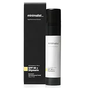 Minimalist Sunscreen SPF 60 PA ++++ With Silymarin, 50 gm Cream