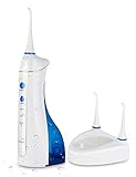 Kissliss 220ML Portable Water Flosser Rechargeable Oral Irrigator Dental Flosser Normal Soft Pulse 3 Modes IPX7 Waterproof Water Jet with 3 Nozzles for Dental Care