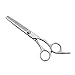 TOPBeauty 2pcs professional 5.5 inch Two-tailed scissor white thinning scisors cutting barber hair scissors set shears hairdressing scissors