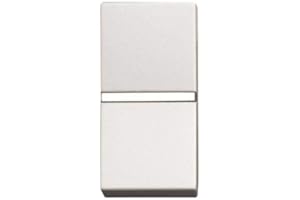 CABLEPELADO Conmutador estrecho Niessen Zenit | 16AX / 250V | N2102AN | 22x44mm | Estrecho | Blanco | Compatible con la serie Niessen Zenit.