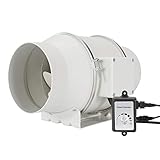 【Trabajo Tranquilo y Estable】Adopta motor EC de frecuencia variable de alta eficiencia y rodamientos de bolas japoneses NMB, funciona de manera suave y silenciosa.