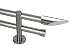 Produktbild Gardinenstangen Set 2 läufig, 20 mm Ø, Gibraltar, 140 cm