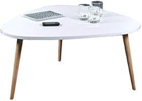 Weber Industries 02449 Galet Table Basse Panneau de Particules Blanc 80 x 80 x 40 cm