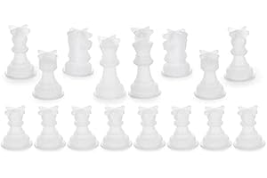 INFINETE Moule D'éChecs pour RéSine Silicone éChecs RéSine Moule éChecs Cristal éPoxy Moulage Moules pour Bricolage Artisanat Faisant d'anniversaire