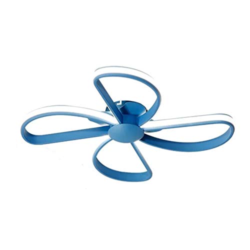 Preisvergleich Produktbild Modern LED Deckenleuchte Dimmbar mit Fernbedienung Innenbeleuchtung Panel Lampe Dekorative Deckenlampe Acryl Lampeschirm Leuchte für Kinderzimmer Kinder Ø60cm*9cm, Blau