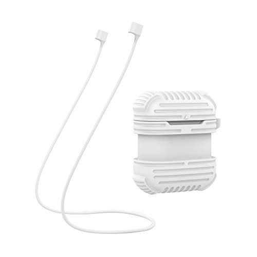 Preisvergleich Produktbild TianranRT Kopfhörer Silikon Case Cover Pouch Für Apple Airpods Neu + AirPods Strap