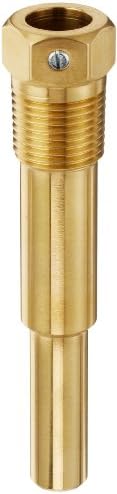 Trerice3-3G2 Thermowells For Econo Thermometers, 1/2" NPT Connection, 4" length, brass