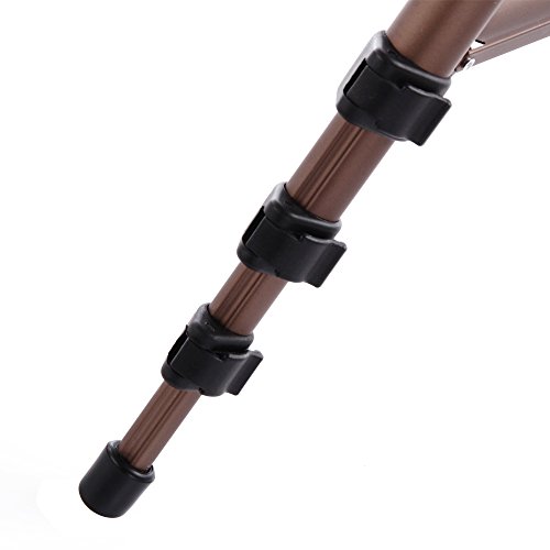 EMEBAY - 125 cm Generale di treppiede (Ultra - leggera regolabile) + Adattatore di sostegno Smartphone; Treppiede Per Telecamera digitale, Telecamera, Fotocamera digitale SLR , Smartphone , Treppiede proiettore, (Treppiede iPad, ma non Comprende l 'adattatore), il Filo di 1/4