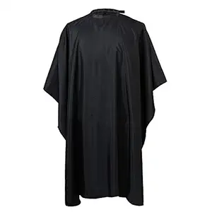 Borogo Professional Barber Cape with Snap Closure, Hair Cutting Salon Cape Hairdressing Apron Black - 51