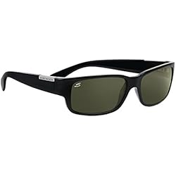 Serengeti Eyewear Sonnenbrille Merano - Telescopio/Prismáticos de caza, color negro brillante, talla M