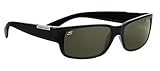 Frame colour - Shiny Black Serengeti Eyewear Sonnenbrille Merano - Telescopio/Prismáticos de caza, color negro brillante, talla M