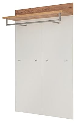 Germania GW Topix Panneau de vêtements 3773, Bois Dense, White/Navarra-Oak Repro, 96 x 147 x 29 cm