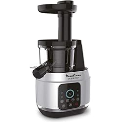 Moulinex ZU420E10 Extracteur de Jus Juice & Clean Fruits et Légumes Nettoyage Automatique Pressoir 150W De 42 à 83 tours / minute Confiture Coulis Sorbet Aluminium