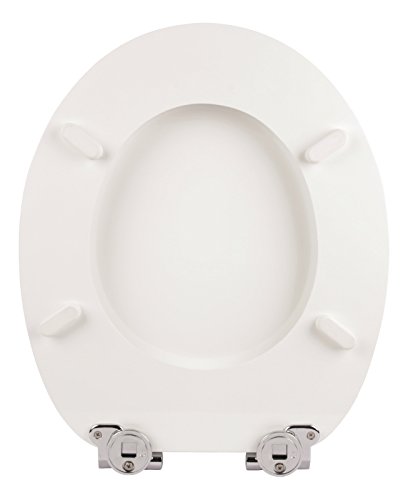 WC-Sitz Dekor Lesestoff | Toilettensitz | WC-Brille aus Holz | Soft-Close-Absenkautomatik | Toilettendeckel mit Metall-Scharnier | Fast-Fix-Schnellbefestigung Klodeckel - 3