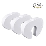 Mudder Schaum Tür Stopper Fingerschutz für Baby Sicherheit – 3er-Pack (weiß) - 3