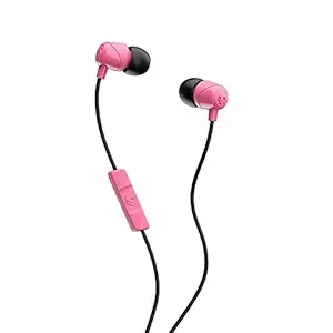 Skullcandy Jib Wired In-Earphone with Mic(Pink and Black) (S2DUYK-630)