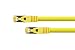Produktbild PYTHON® RJ45 Ethernet LAN Patchkabel mit Cat. 7 Rohkabel, mit Rastnasenschutz RNS und Nylongeflecht, S/FTP, PiMF, halogenfrei, 500MHz, OFC, 10-Gigabit-fähig (10/100/1000/10000-Base-T Ethernet Netzwerke) - z.B. für Patchpanel, Switch, Router, Modem - gelb, 10m
