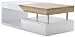 Produktbild Robas Lund, Couchtisch, Wohnzimmertisch, Hope, Hochglanz/weiß/Eiche sägerau, 120 x 60 x 42 cm, 58229WE6