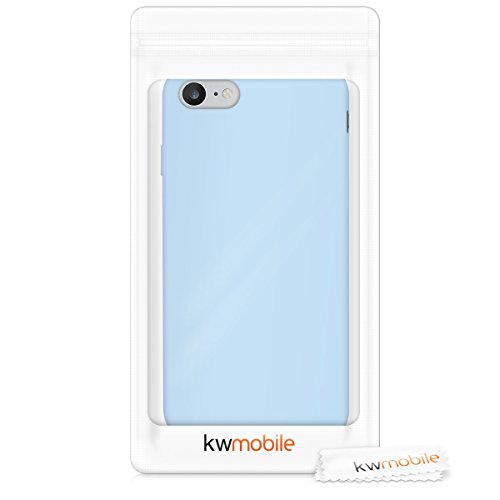 kwmobile Funda para Apple iPhone 7 8 - Carcasa para m  vil en  TPU Silicona  - Protector  Trasero  en  Azul Claro Mate 