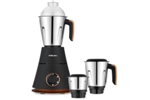Bajaj Indian Mixer Grinder 3 Jars, Bajaj Ninja Virtue,Quartz,Elegance,500W,750W, (Virtue 750w)