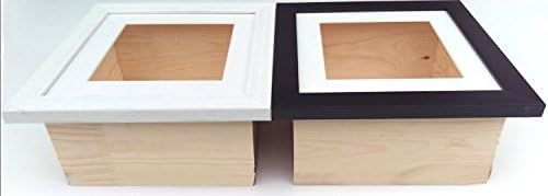 The Frame Centre 12 x 12 x 3.75" Depth White 3D Box Frame Presentation Display Case For Medals casts momento Baby Mould All Sizes, DEPTHS and Colours