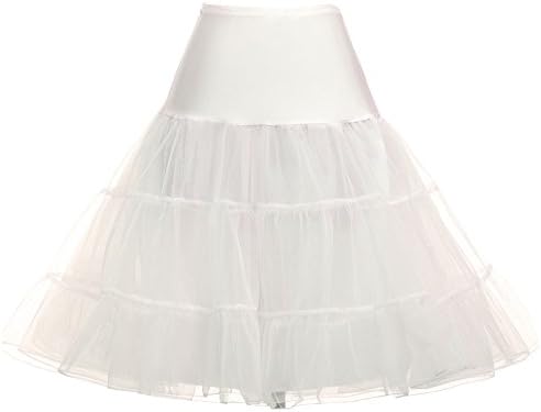 Women's 50s Vintage Petticoat Skirts Crinoline Tutu Underskirts Size XL KK631-9