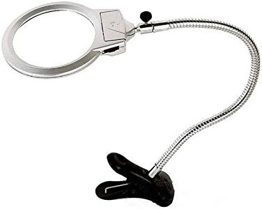 Magnifier Reading Glass Table Lamp Type Led Lights Clip Type Desktop MagnifierSuper High Clarity