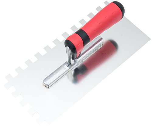 Connex Zahnglättekelle 130 x 280 mm, Zahnung 12 x 12 mm Vorn Rechts, 2-Komponentengriff, 1 Stück, COX781230