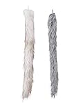 cola lobo siberiano Unisex DISBACANAL Cola animalito Pelo - Gris