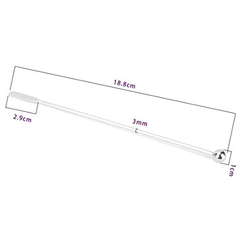 FOKOM 10 St. 19cm Cocktailspieße Cocktailrührer Rührstäbchen Kaffeerührer Cocktail Stirrer Swizzle Stick Kaffee Stirrer Rührer - 4