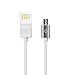 Produktbild CellularOutfitter Charge and Sync Cable - Micro USB and 2.0 Type A Reversible USB - White/Silver