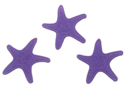 Seestern Rutschstopper für Badewanne und Dusche lila Ø 12cm 6er Set