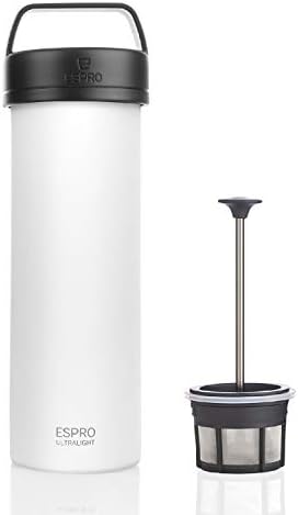 ESPRO 5116C-18WT French Press Coffee, Chalk White